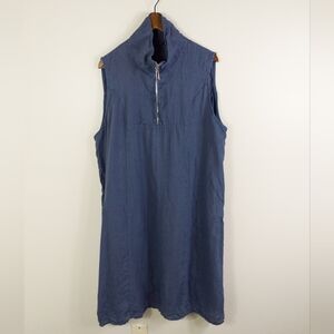 Lungo L'arno 100% Lineb Dress Navy Size 2X